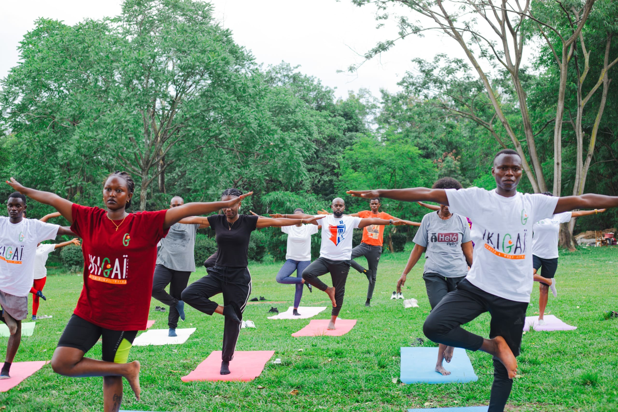 Corporate wellness meditation session